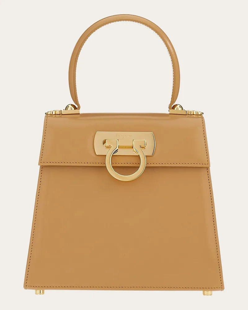 Ferragamo Damen Iconic Top Handle (S) Beige Beige