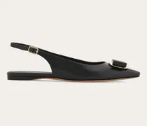 Damen Slingback mit Vara-Plakette Schwarz Größe