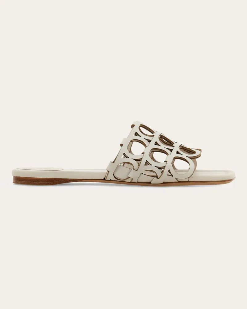 Ferragamo Damen Gancini Slide Grau Größe Grau