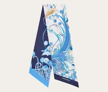 Damen Bandeau-Tuch mit Tiere-Print Blau