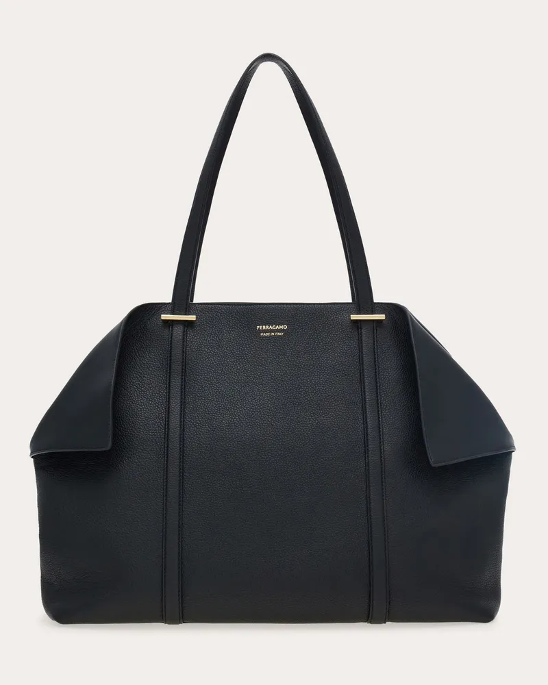 Ferragamo Damen Totebag (L) Schwarz Schwarz