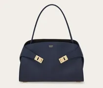 Damen Zweifarbige Schultertasche Hug Soft (M) Blau