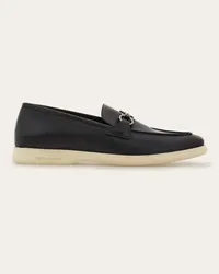 Ferragamo Salopper Loafer mit Gancini Ornament Schwarz