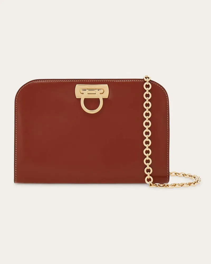 Ferragamo Damen Diana Clutch (S) Braun Braun