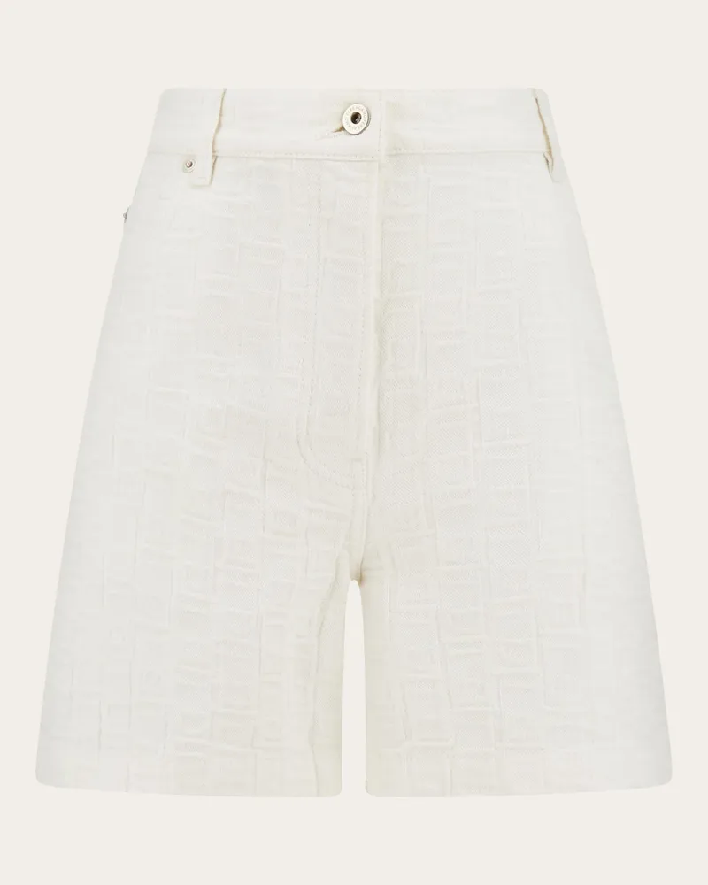 Ferragamo Damen Shorts Weiß Weiß