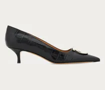 Damen Maxi Gancini Pumps Schwarz Größe