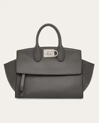 Ferragamo Studio Soft Bag (S Grau