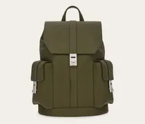 Herren Hug Rucksack mit Schnallen Grün