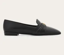 Damen Loafer mit Gancini-Ornament Schwarz Größe