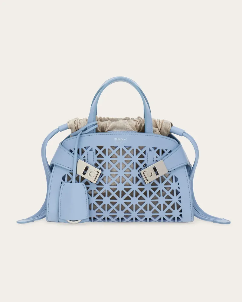Ferragamo Damen Hug Handtasche (XS) Blau Blau