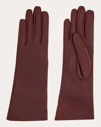 Ferragamo Handschuhe mit Kaschmirfutter Rot