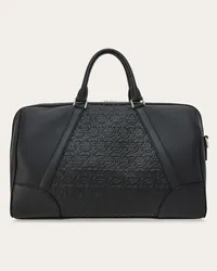 Ferragamo ReiseTasche mit Gancini Prägung Schwarz