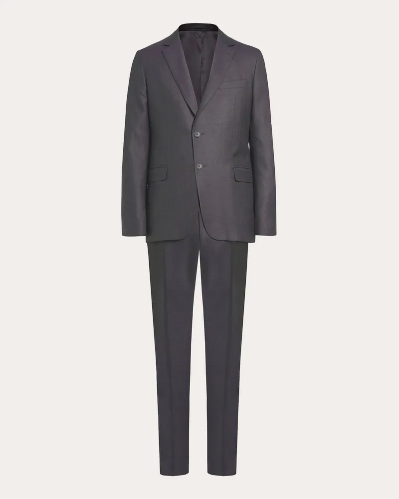 Ferragamo Herren Handgearbeiteter Anzug Grau Grau