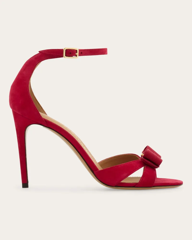 Ferragamo Damen Sandale mit Vara-Schleife Rosa Größe Rosa