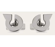 Herren Gancini Manschettenknöpfe Silber