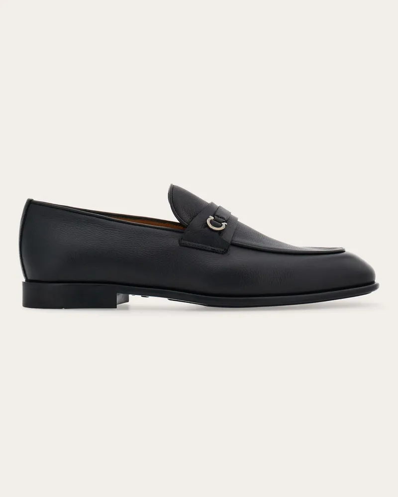Ferragamo Herren Loafer mit Gancini-Ornament Schwarz Größe Schwarz