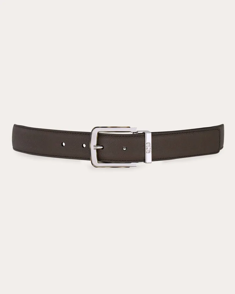 Ferragamo Herren Verstellbarer Wendegürtel Grau Grau