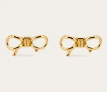Damen Ohrringe mit Schleife Gold