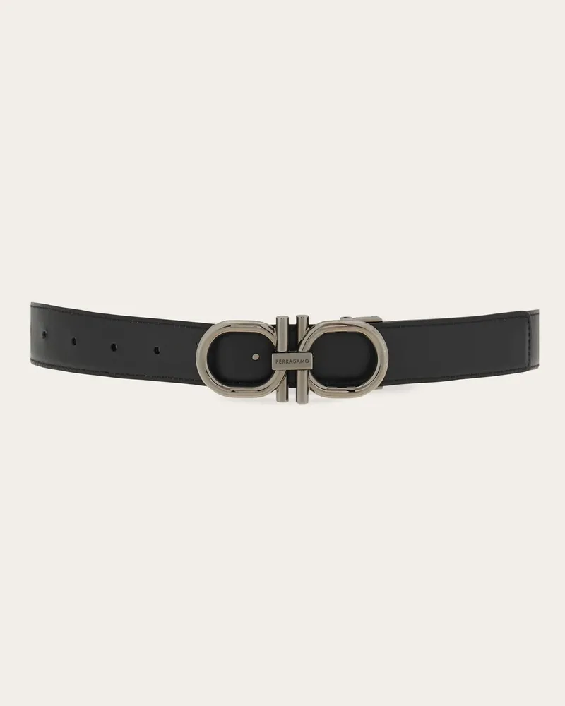 Ferragamo Herren Verstellbarer Gancini Wendegürtel Braun Braun