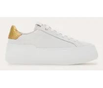 Damen Plateau-Sneaker Weiß Größe