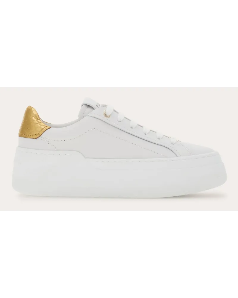 Ferragamo Damen Plateau-Sneaker Weiß Größe Weiß