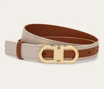 Damen Verstellbarer Gancini-Gürtel Beige