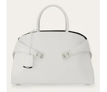 Damen Zweifarbige Handtasche Hug (L) Weiß