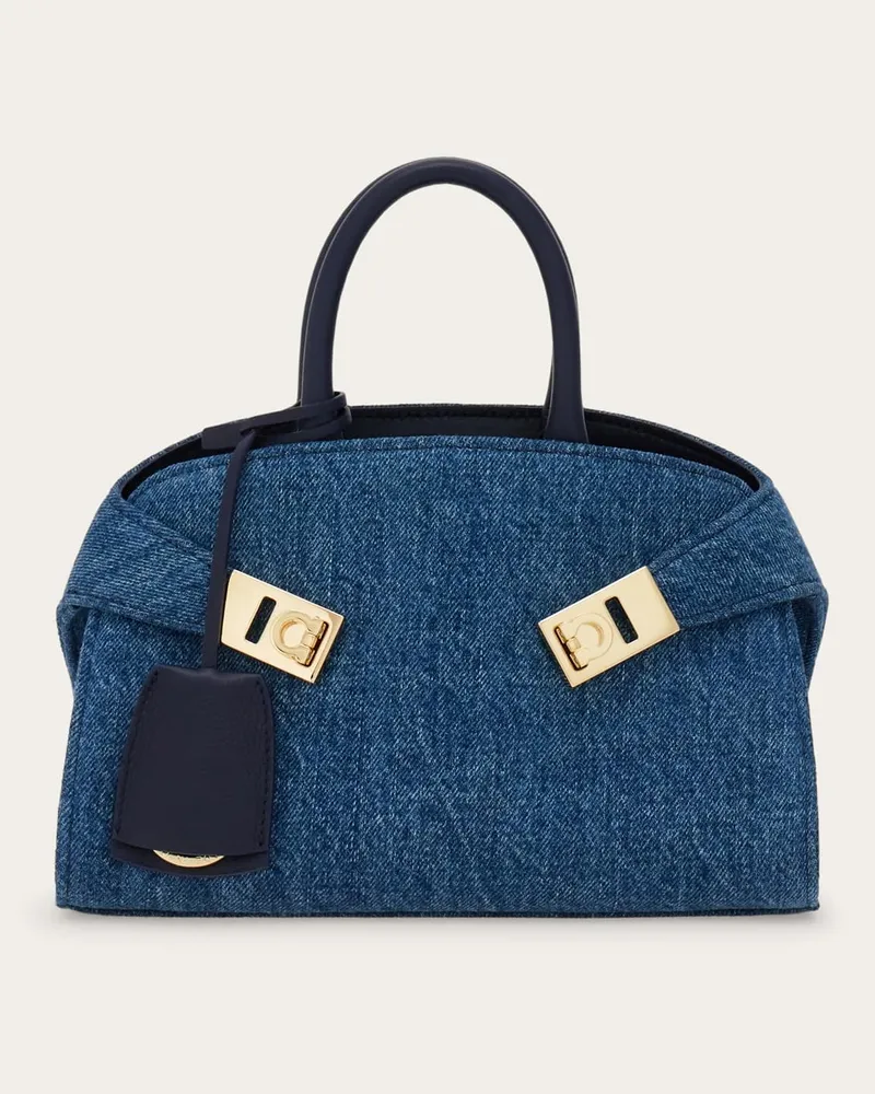 Ferragamo Damen Handtasche Hug (XS) Blau Blau