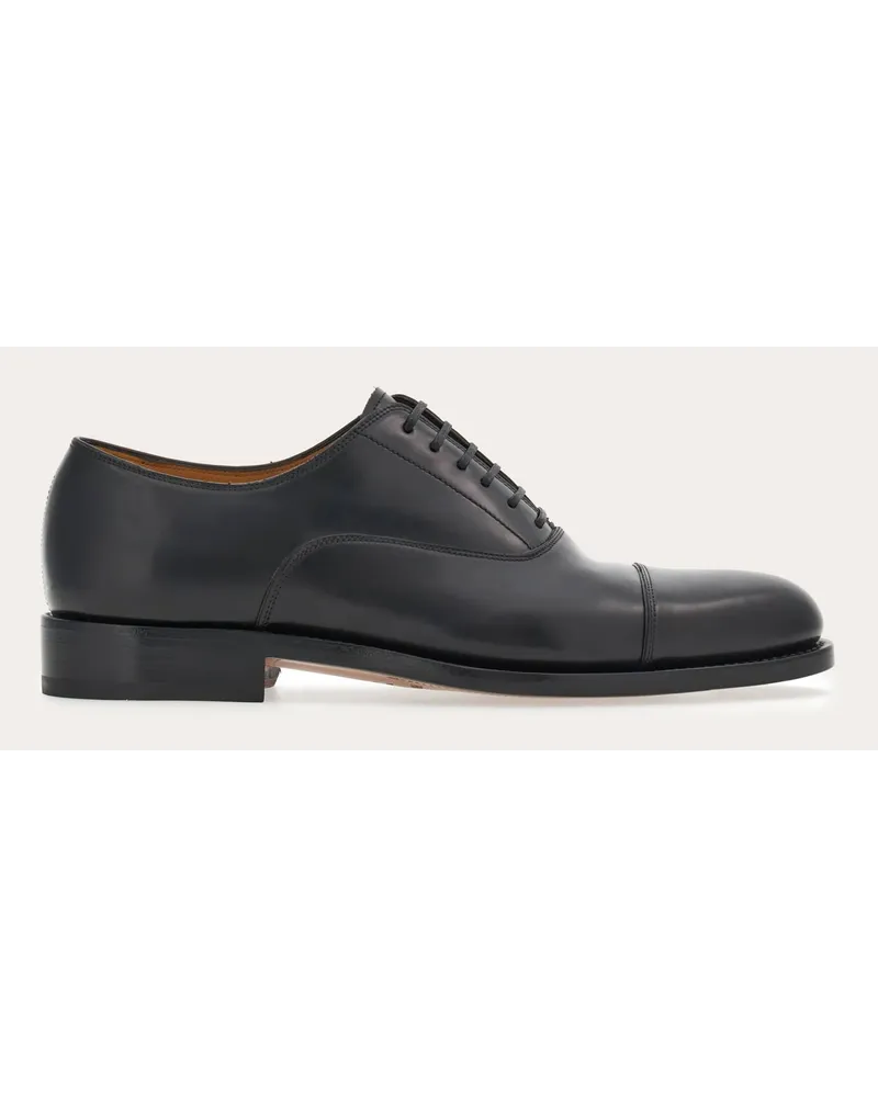 Ferragamo Herren Tramezza Captoe-Oxford-Schuh Schwarz Größe Schwarz