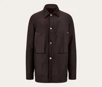 Herren Merinoblouson Braun