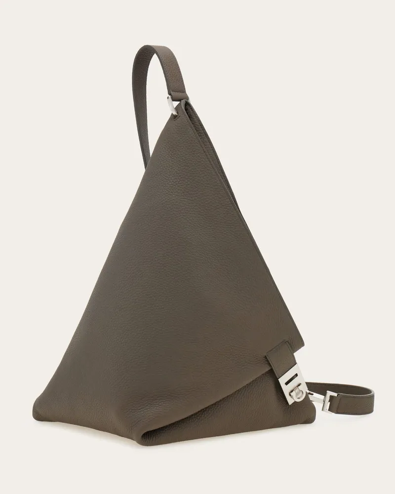 Ferragamo Herren Einseitige Schultertasche (M) Grau Grau