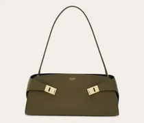 Damen Hug Schultertasche East-West Grün