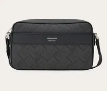 Herren Ferragamo Monogram Umhängetasche Schwarz