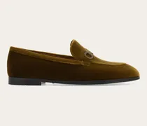Damen Loafer mit Gancini-Trense Grün Größe 5
