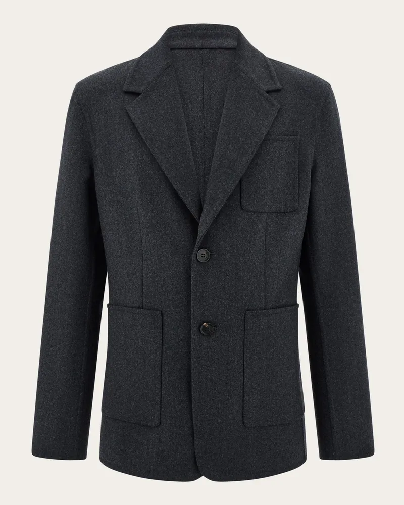 Ferragamo Herren Einreihiges Sakko Blau Blau