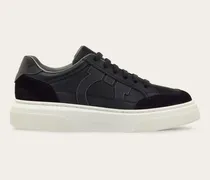 Herren Low-Top-Sneaker mit Gancini-Motiv Schwarz Größe