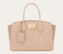 Damen New Ferragamo Studio Soft Bag (M) Rosa