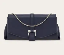 Damen Ferragamo Mia Umhängetasche (S) Blau