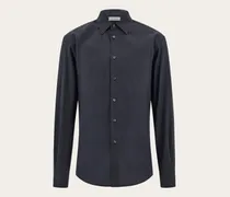 Herren Hemd mit Mikroprint Schwarz