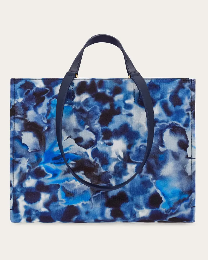 Ferragamo Damen Totebag mit Logo (L) Blau Blau