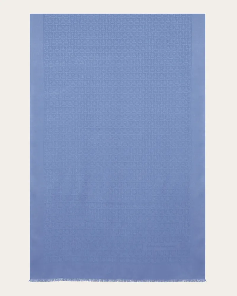 Ferragamo Damen Gancini Stola Blau Blau