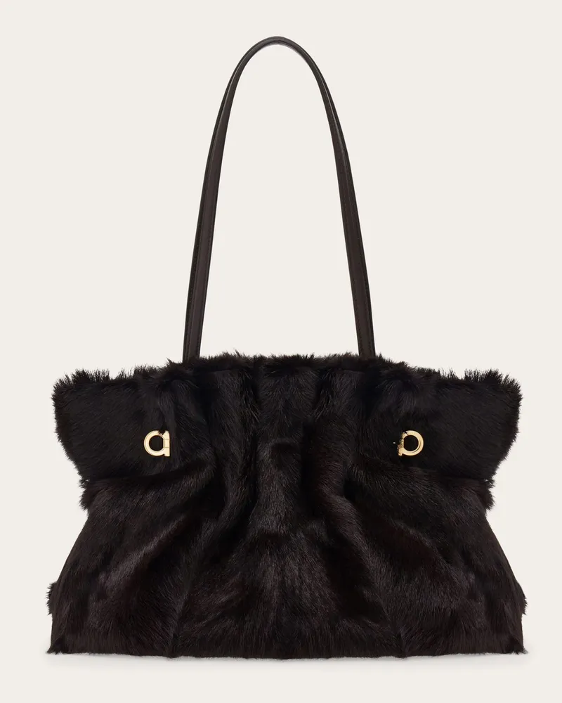 Ferragamo Damen Ferragamo Soft-bag (M) Braun Braun