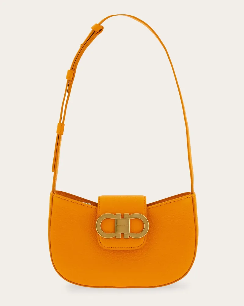 Ferragamo Damen Doppel-Gancini-mini-bag Orange Orange