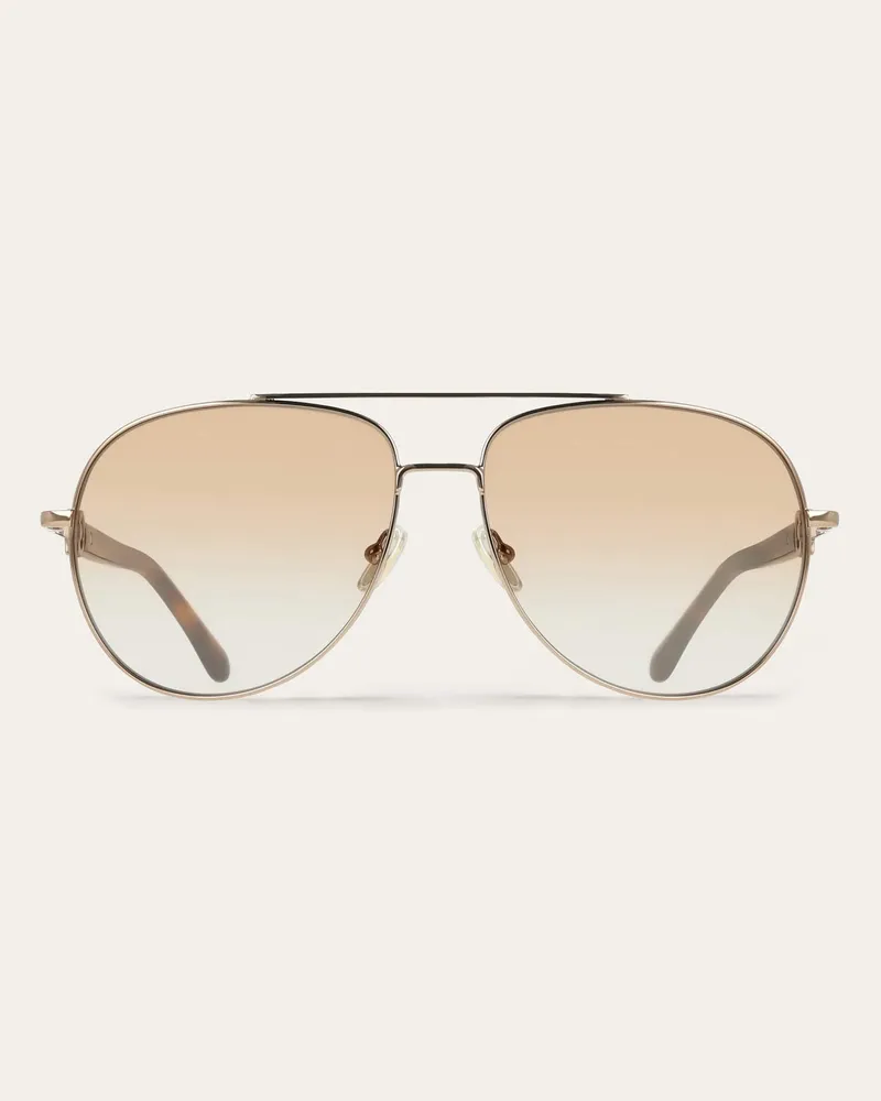 Ferragamo Damen Aviator-Sonnenbrillen Gelb Gelb