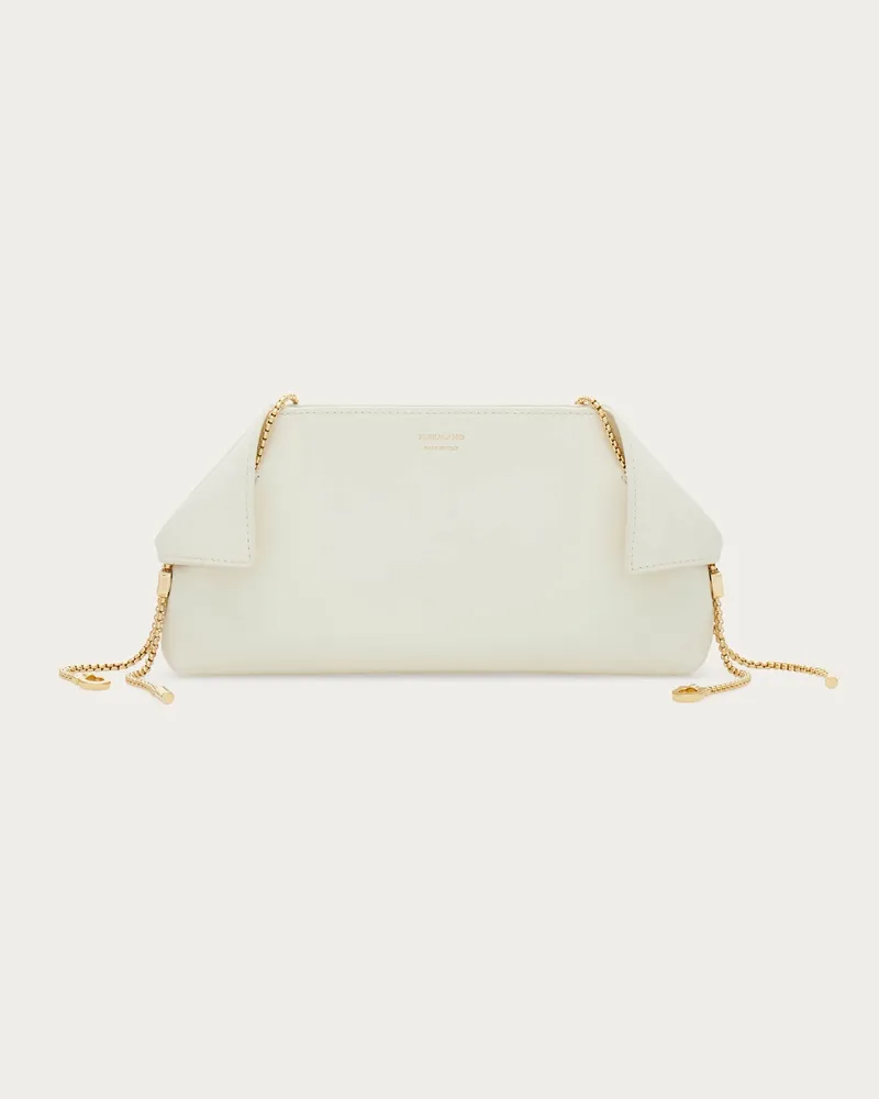Ferragamo Damen Chain mini bag Weiß Weiß