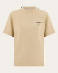 Ferragamo Sportliches Tshirt Beige Braun