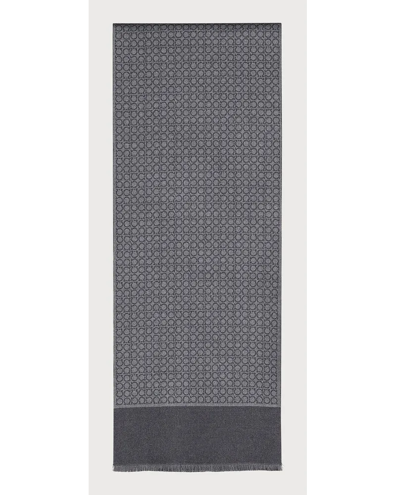Ferragamo Herren Gancini-Schal Grau Grau