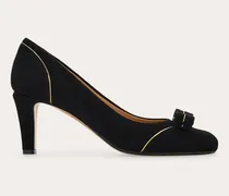 Damen Pumps mit Vara-Schleife und Paspelierung Schwarz Größe