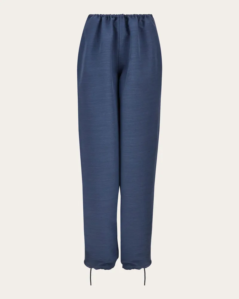 Ferragamo Damen Weite Hose Blau Blau
