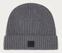 Damen Strick-Beanie Grau